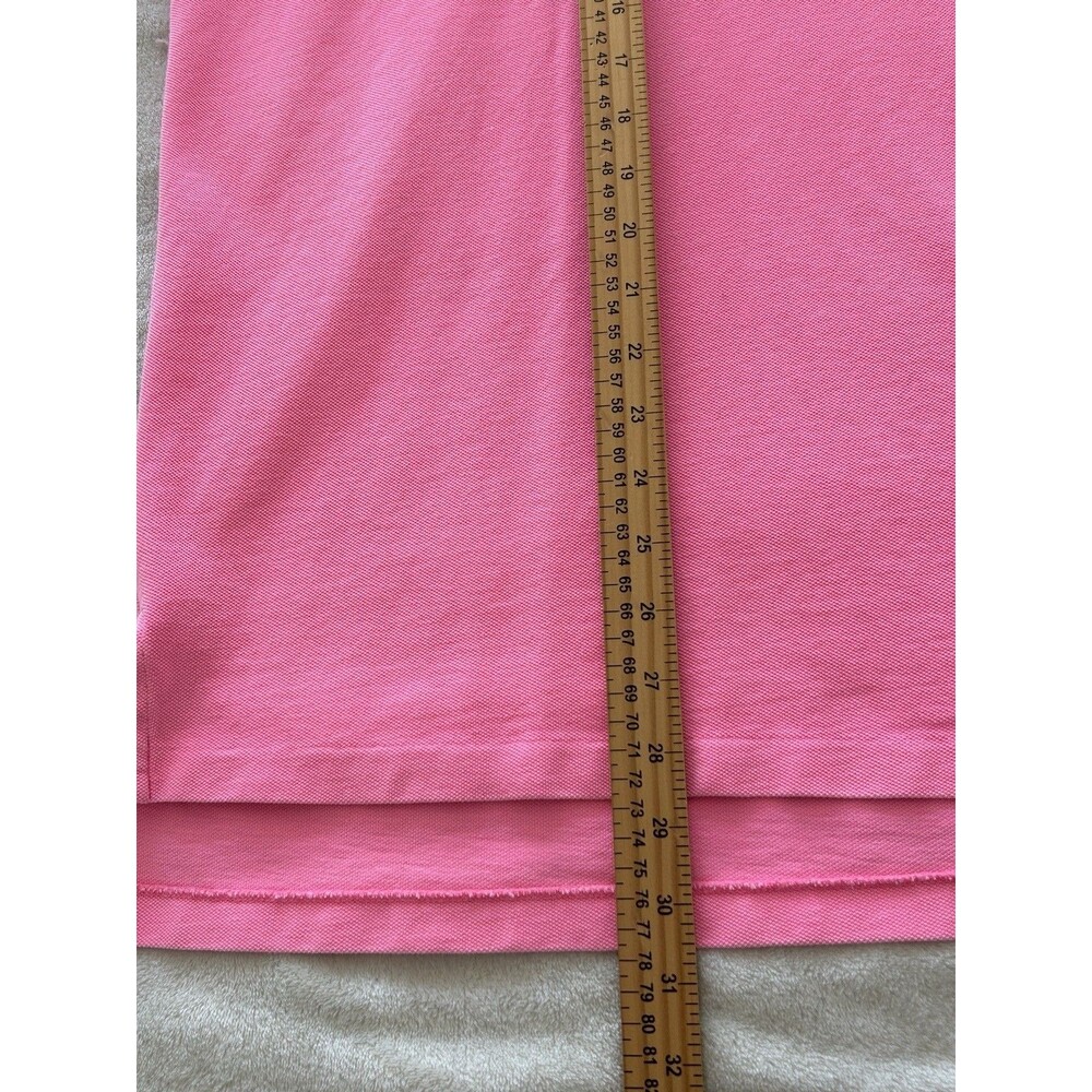 Polo Ralph Lauren Mens Shirt 2XL Neon Pink Pique Preppy Pony XXL Vintage - Picture 5 of 8